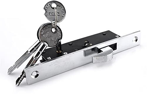 Serrure de porte coulissante serrures de fenêtre en alliage de Zinc serrure de plancher de porte en bois de sécurité antivol avec clés croisées for quincaillerie d'ameublement 1 pièces