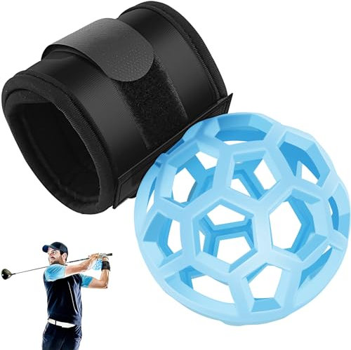 Golf Training Aids Ball, Golf Swing Trainer Smart Ball with Adjustable Wrist Strap, Portable Golf Swing Training Aid Ball, Practical Golf Swing Training Assist Ball for Beginner Posture Correction