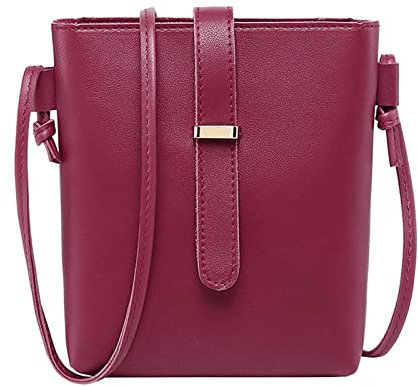 Handtasche Mode Botentasche Frauen Umhängetasche für Träger Aigner Taschen Damen Groß (Red, One Size)