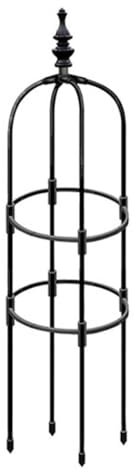 Garden Obelisk Arch Rose Bushes Support Stake,Tower Obelisk Garden Trellis,Tall Metal Obelisk Plant Support Gardening Climbing Frame for Climbing Plants (120cm High,Bottom Diameter 28cm)
