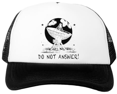 TAMBOOTEE Do Not Answer 3 Body Problem Casquette De Baseball Blanche pour Enfant, Chapeau Réglable