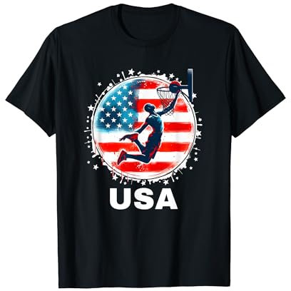 Basketball USA Team Herren Damen Kinder Basketball Bekleidung USA T-Shirt