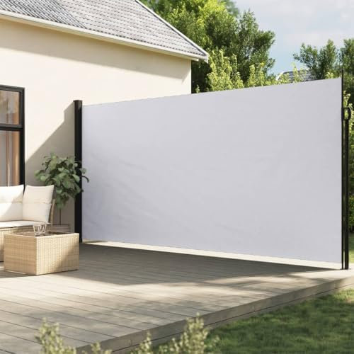 LXYZWRW Lawn & Garden Ausziehbare Seitenmarkise Weiß 220x300 cm Outdoor Living