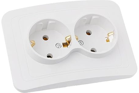 Gadpiparty 250v Électrique Ports Type Allemand Pour Chargeurs Universels Pour Maison Et Blanc