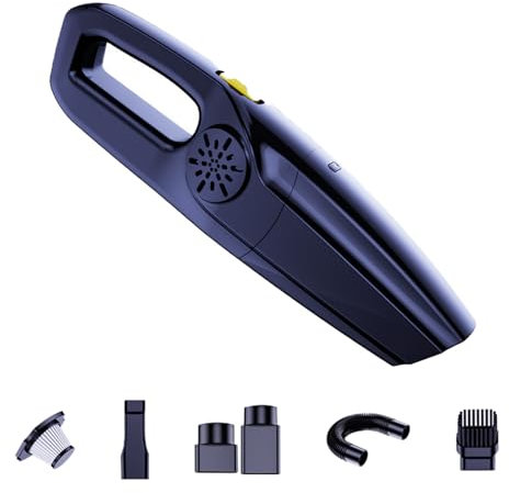LLHCF Aspirateur à main sans fil pour nettoyage électronique de voiture 120 W puissant et silencieux pour voiture et usage domestique