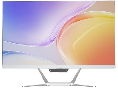 suevery Prebuilt All in One PC 24 FHD Screen AMD Ryzen5 3.7G(UP to 4.2Ghz) 512G SSD DDR4 16G RAM 1080P KB&Mouse White Business Office Home AIO Desktop Computer Gaming PC