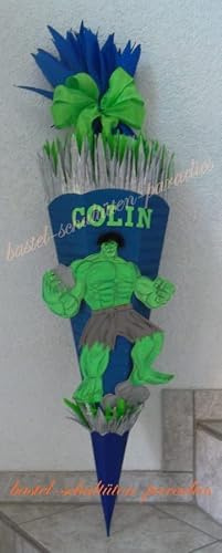 Schultüten Bastelset Hulk MaterialType 3D Wellpappe-Rohling
