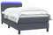 vidaXL Boxspringbett mit Matratze Dunkelgrau 80x210 cm Samt, Bett, Bettrahmen, Einzelbett, Schlafzimmermöbel, Lattenrost, Samtbett, Polsterbett