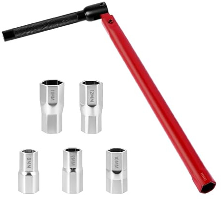 HhBdy Standhahnmutterschlüssel, Standhahnschlüssel Armaturenschlüssel Standhahnschlüssel Wasserhahn Montagewerkzeug (Rot)