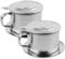 2 Vietnamesische Kaffee -Tropfer Edelstahl Vietnamesischer Kaffeefilter 3.3x2, 5in professionelles Waschableer wiederverwendbares Café -Accessoires.