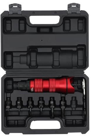 Yolancity Profi Blindnietaufsatz Nietmutter Nietaufsatz Nietmutternaufsatz Aufsatz Nietadapter für Bohrmaschine Akkuschrauber 600 U/min für Schrauben und Ziehen