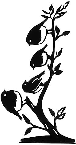 Milisten 1 Stück Eisen Gartenskulptur Deko Figurine Außen Gartendekoration Langlebig Wetterbeständig Handgefertigte für Garten Terrasse Wohnzimmer