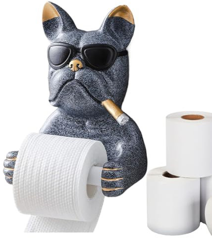 Porta carta igienica a forma di cane, supporto da parete per carta igienica, accessorio da bagno per bagno, spazio, casa, famiglia, hotel, barca, cabina, armadio, sala lettura, fattoria di