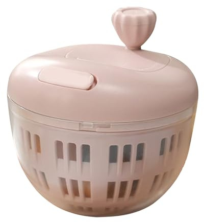 Salatspinner aus Edelstahl - 4,5 Liter rostsicheres Design | -Geschwindigkeits-Spinfunktion, Slip-Silikon-Basis, zusammenklappbar für die Lagerung-ideal zum Waschen von Blatt und empfindlich