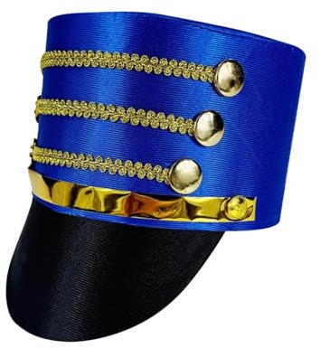 Purewtsry Marching Band Hat, Nutcracker Costume Hat, Toy Soldier Dress Up Top HatS, For Stage Performance Christmas Carnival Halloween
