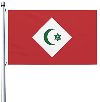 Drapeaux De Jardin Peuple Amazigh Du Rif Décorations Garden Flag Toutes Les Saisons Drapeau Extérieur Pour Célébrations Balcon Fête 90X150 Cm