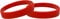 PAC Supplies Global Ltd 10 Pack Of Adult Silicone Wristbands (Dark Red)