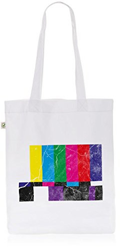 style3 Retro Testbild Biobaumwolle Beutel Jutebeutel Tasche Tote Bag
