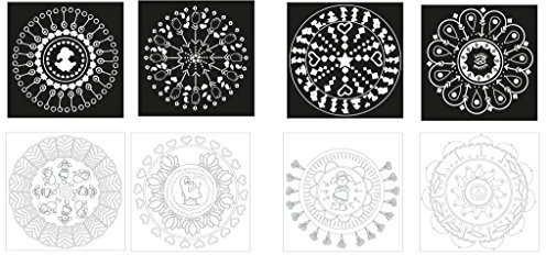 Nici 41333 Jolly Mäh Yoga Mandala-Set, 18 x 18 cm