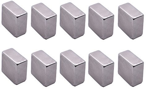 geo-versand 10 x Neodymmagnet extra Stark 10x10x5 mm Glas Magnettafel Geocaching magneten