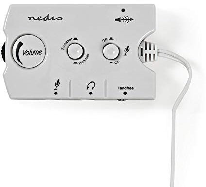 NEDIS Interrupteur audio analogique 2 x fiche 3,5 mm 3 x 3,5 mm femelle 2,5 mm Ivoire noir