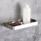 Étagère de Salle de Bain Porte - Savon Support Mural en Acier Inoxydable pour Support de Drain, Support de Rangement pour Panier pour Organisateur de Salle de Bain(Argenté)