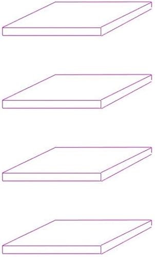 K-Möbel Ensemble de 4 étagères en Verre ESG - Ensemble d'extension pour vitrine en Verre 1083AL