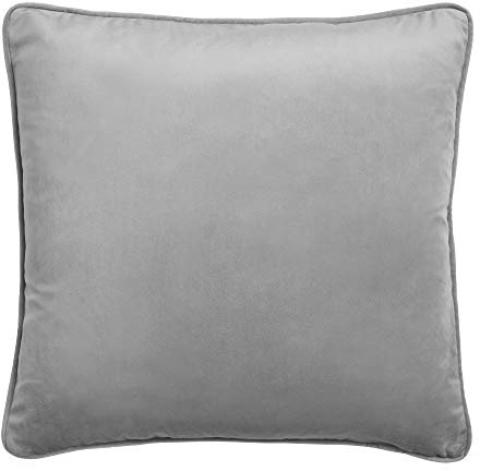 Laurence Llewelyn-Bowen Montrose-Samt-Kissenbezug, silberfarben, 43 x 43 cm