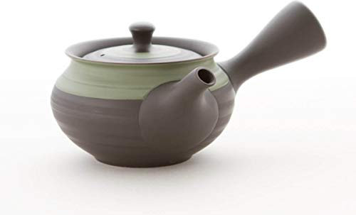 UKOU Théière japonaise Kyusu 360 ml avec passoire intégrée en acier inoxydable véritable tokoname