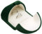 POKOFO Double Velvet Jewelry Packaging Display Storage Case Wedding Ring Gift Box (Green)