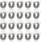 20x SET Einbaustrahler + GU10 für 230V eisen gebürstet Schwenkbar rund Einbau Spots Decken Strahler Leuchte Spots Deckenleuchte Lampe Einbauleuchte Einbaurahmen 104S-TP SN