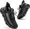 DANNTO Laufschuhe Herren Turnschuhe Damen Sneaker Leichte Atmungsaktiv rutschfeste Sportschuhe Gym Fitness Outdoor Schuhe Fashion Straßenlaufschuhe Schwarz 37