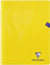 Clairefontaine 343362C - Packung mit 10 Heften Mimesys DIN A4+, 24x32cm, 48 Blatt kariert, 90g, Einband PP, Gelb, 1 Pack