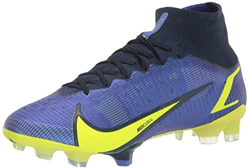 Nike Unisex Mercurial Superfly 8 Elite Fg Soccer Shoes, Sapphire Volt Blue Void, 7 UK
