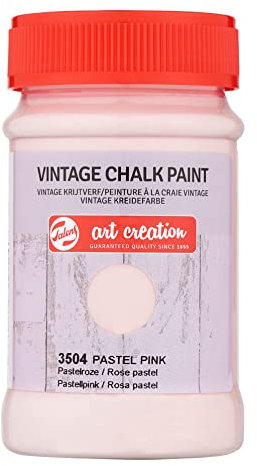 Talens Art Creation Vintage Chalk Paint - Rosa Pastello 100 ml Barattolo - Finitura opaca, uso interno