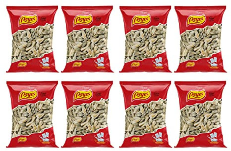 FRUTOS SECOS REYES Pipas de Girasol Aguasal Tostadas 130 Gr x Caja 8 Unidades