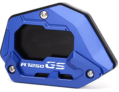 Modeer Für BMW R1250GS Rallye HP 2018-2023 (nur für Sportfahrwerke) Motorrad CNC-Stütze Verlängerungsplatte Ständer Seitenständer Pad r 1250 gs hp Zubehör (Blau)