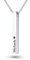 Mister Boncuk® CubiChain Halskette mit Gravur - aus rostfreiem Edelstahl - Namenskette mit Geschenkbox - Quader Anhänger - Personalisiert mit Wunschgravur - Unisex (Silber)