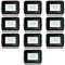 Yakimz LED Strahler Außen, 10x10W LED Fluter Scheinwerfer, Wasserdicht IP66, LED Wandbeleuchtung Flutlicht 230V, Superhell Kaltweiß Außenstrahler 900LM 6000K Fluter Beleuchtung Außenlampe