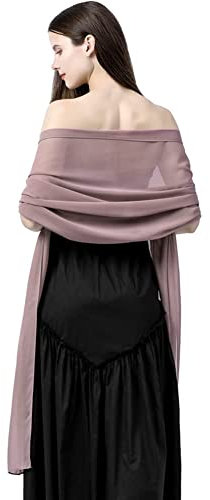 Ladiery Chiffon Schals und Wraps für Abend Party Frauen Plus Größe Braut Hochzeit Schal Leichtgewicht Soft Sheer Stola