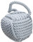 Nautical Rope Knot Decorative Cotton Door Stop, Grey