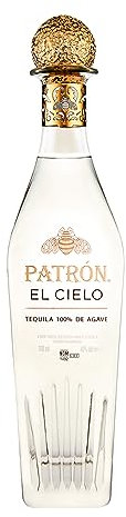 PATRÓN EL CIELO, Tequila Blanco de 700 ml, Orgullosamente Mexicano, 4 Destilaciones, Agave Azul Tequilana Weber, Proceso Artesanal