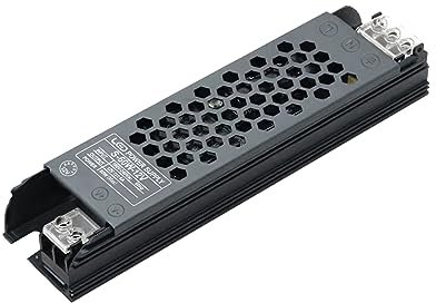Transformateur 240V 12V 60W, SOARFLY Ultra Mince LED Driver Alimentation 5A, Transformateur 240V AC à DC Pas de Bruit Pas de Scintillement pour Ampoules et Bande Lumineuse LED