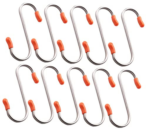 Ganci in Acciaio Inossidabile da 10 Pezzi Ganchos para Esferas Navide?as Ganci in Metallo Ganci Mini Ganci per padelle Cucchiai Gancio Intrecciato Gancio a Filo Piatto Gancio Piatt