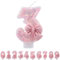 ALLAVA Kerzen Geburtstag 3, Geburtstagskerzen Zahlen Mädchen, Glitzernde Kerze 3, Geburtstagskerzen für Kinder, Erwachsene,Geburtstagsfeier, Jubiläum, Meilenstein (7,5cm, Rosa)
