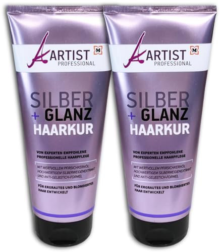 2 er Pack ARTIST Professional Haarkur Silber+Glanz 2 x 200ml