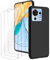 LYZXMY Hülle für ZTE Blade V50 Vita 4G(6.75) Schwarz Handyhülle + 3 Stück Gehärtetes Glas Schutzfolie, Case Weich Silikon TPU Schutzhülle Cover 9H Härte HD Gehärtetes Glasfolie Glas