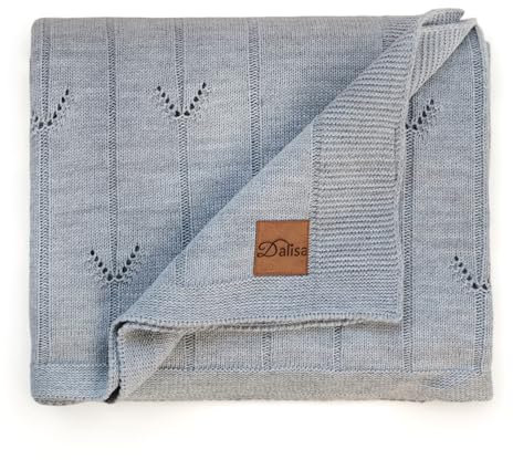 Dalisa Soldier Chevron-Design Strickdecke 130x170 cm Grau: Elegante Mischung aus Klassik und Moderne, 100% Akryl, Oeko-Tex Zertifiziert für Sofa, Couch und Bett