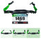RaceFuel Triathlon Startnummernband Laufgurt mit Tasche für Handy mit Nummernhalter & 6 Halter Softflask oder Gel für Joggen Radfahren Marathons (Mit Tasche)
