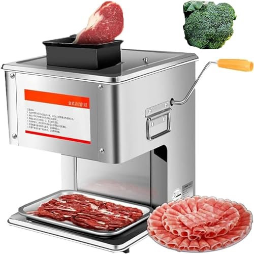 Commercial Meat Cutter Machine Electric Meat Slicer Electric/Hand Crank, ，Electric Meat Slicer for Home，meat grinder，desktop meat slicer,3.5mm